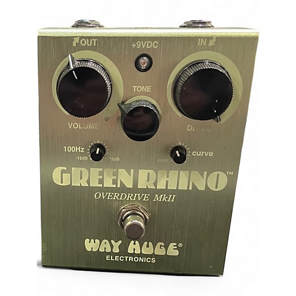 Used Way Huge Electronics WHE202 Green Rhino Overdrive Effect Pedal