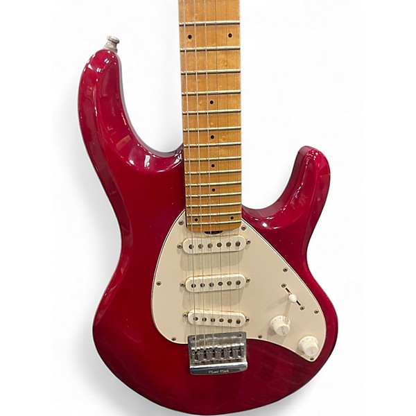 Vintage 1990 Ernie Ball Music Man Silhouette Standard Red Solid Body Electric Guitar
