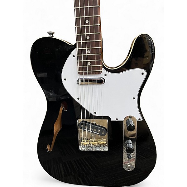 Used Hayes T-style Thinline Black Hollow Body Electric Guitar