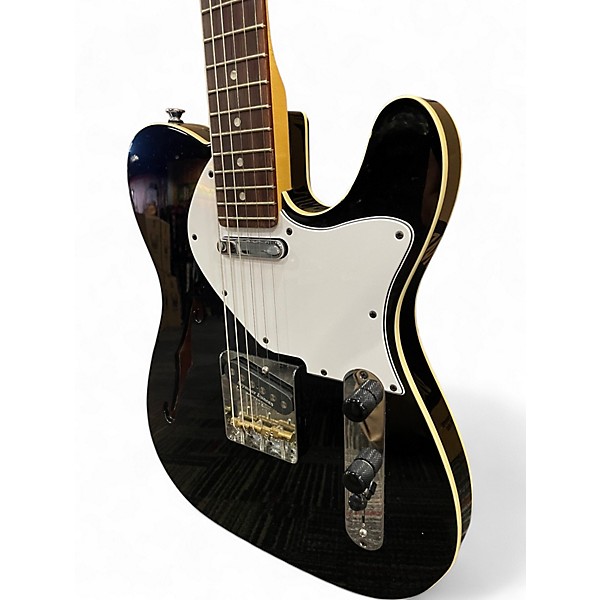 Used Hayes T-style Thinline Black Hollow Body Electric Guitar