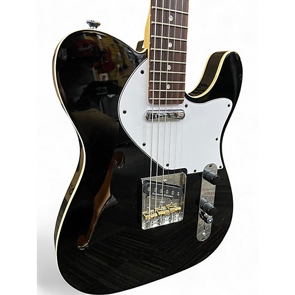 Used Hayes T-style Thinline Black Hollow Body Electric Guitar