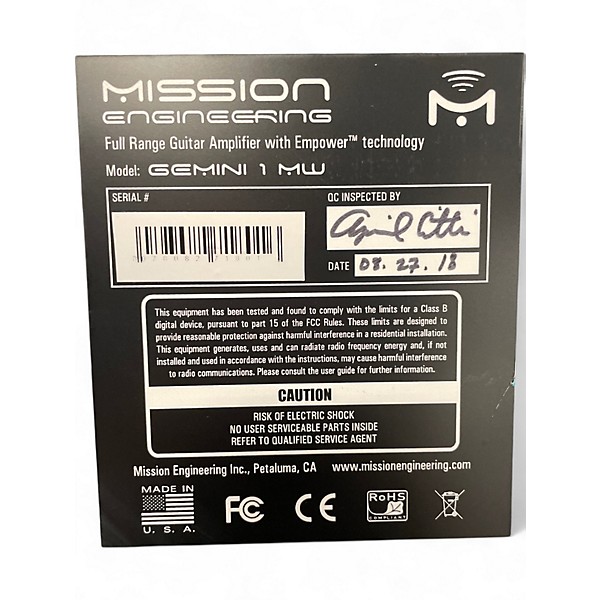 Used Mission Engineering GM1 MW Guitar Cabinet