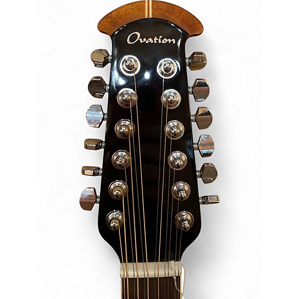 Used Ovation 2758AX 3 Color Sunburst 12 String Acoustic Electric Guitar