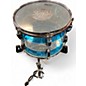 Used Ludwig 3 Piece Vistalite 50th Anniversary Fab 3-Piece Shell Pack Blue/Clear/Blue Drum Kit