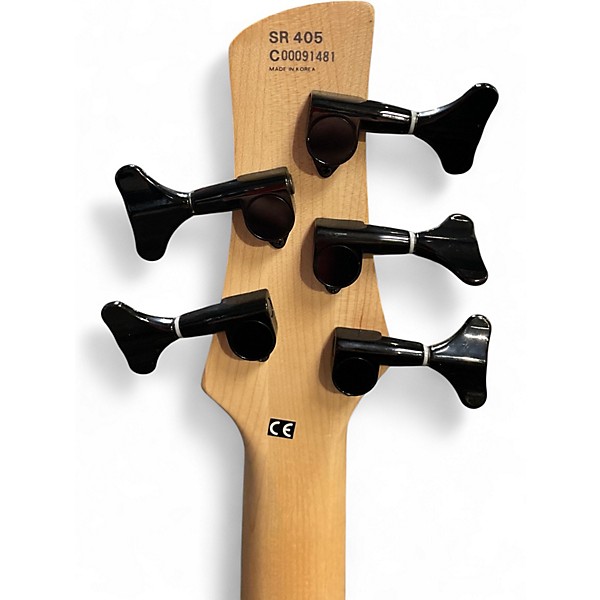 Used Ibanez SR405 5 String Natural Electric Bass Guitar