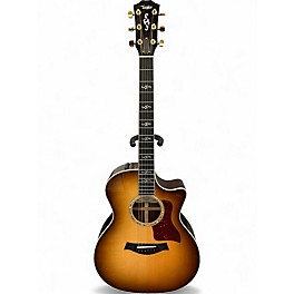Used Taylor Custom 414CE 2 Color Sunburst Acoustic Electric Guitar
