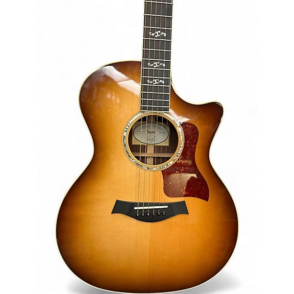 Used Taylor Custom 414CE 2 Color Sunburst Acoustic Electric Guitar