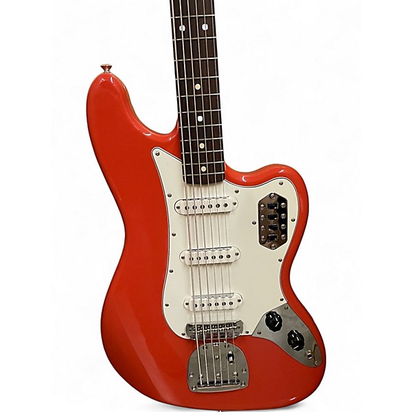 Used Fender Bass VI Fiesta Red Electric Bass Guitar