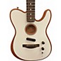 Used Fender Acoustasonic Player Telecaster Atomic White Acoustic Electric Guitar