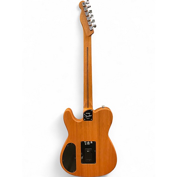 Used Fender Acoustasonic Player Telecaster Atomic White Acoustic Electric Guitar
