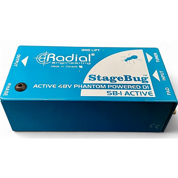 Used Radial Engineering stagebug active 48v SB-1 Sound Package