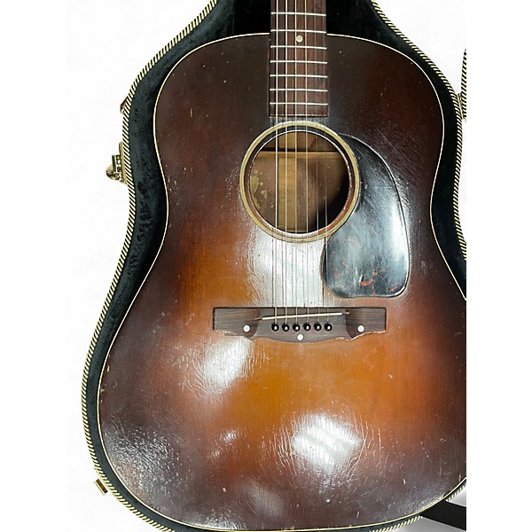 Vintage 1943 Gibson J45 Standard 2 Color Sunburst Acoustic Electric Guitar