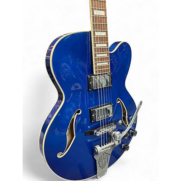Used Ibanez AFS75T Artcore Bigsby Blue Hollow Body Electric Guitar