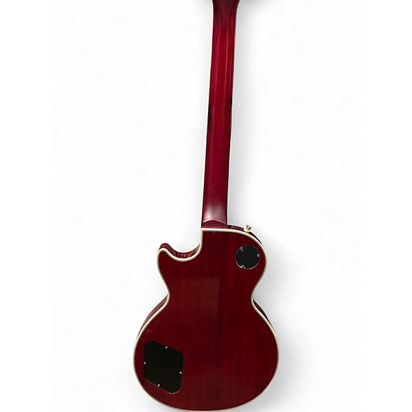 Used Ephiphone LES PAUL CUSTOM PROPHCY PLUS Red Solid Body Electric Guitar