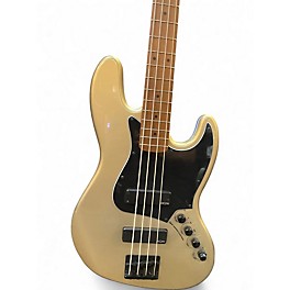 Used Squier jazz bass Shoreline Gold Electric Bass Guitar