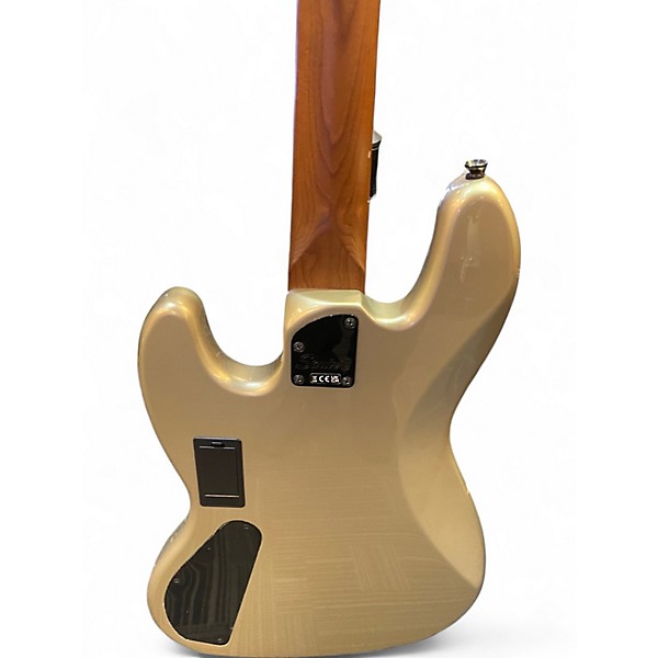 Used Squier jazz bass Shoreline Gold Electric Bass Guitar