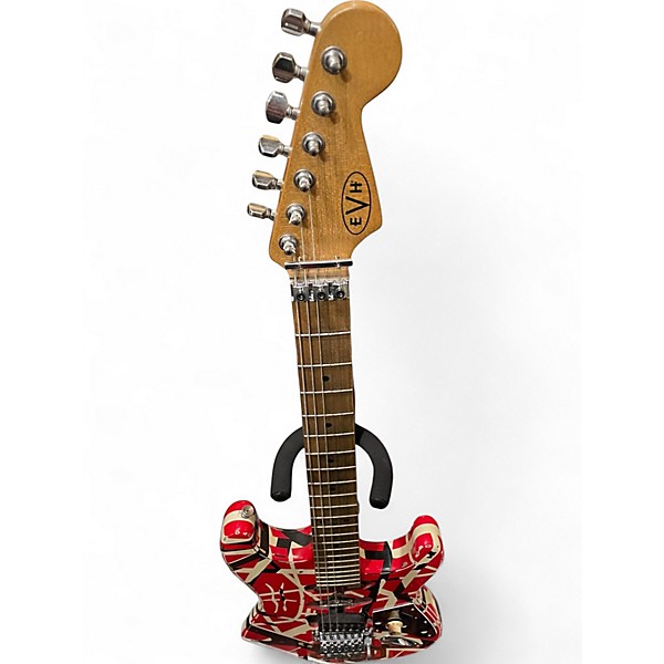 Used EVH Striped Series Frankie Red with Black and White