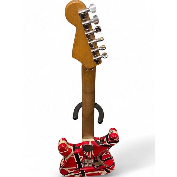 Used EVH Striped Series Frankie Red with Black and White