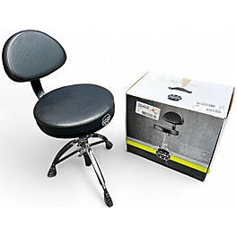 Used Mapex Saddle Top with Backrest and Double Braced Quad Legs Drum Throne