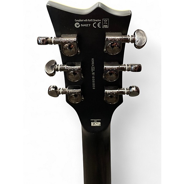 Used ESP LTD EC401QM Trans Black Solid Body Electric Guitar