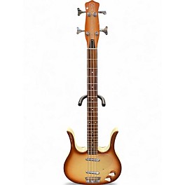 Used Danelectro Dead-On 58 Longhorn Amber Electric Bass Guitar