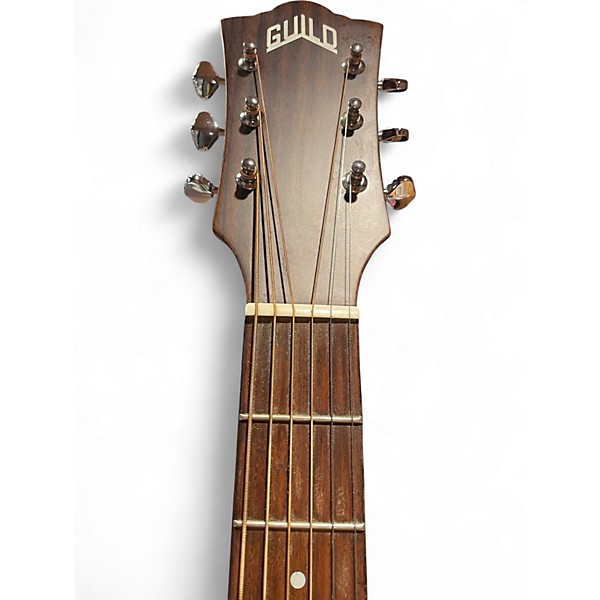 Used Guild om240ce Blue Acoustic Electric Guitar