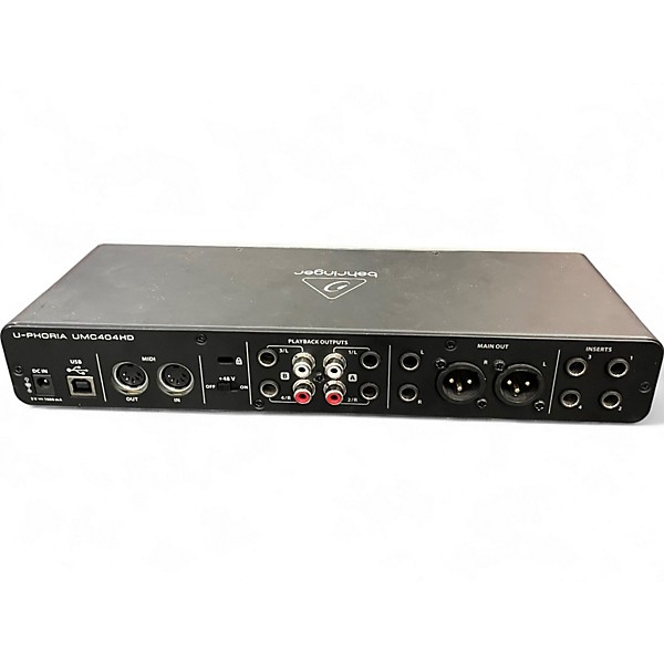 【美品】bnhringer インターフェース U-PHORIA UMC404HD Behringer U-Phoria UMC404HD USB Audio/MIDI Interface - Black
