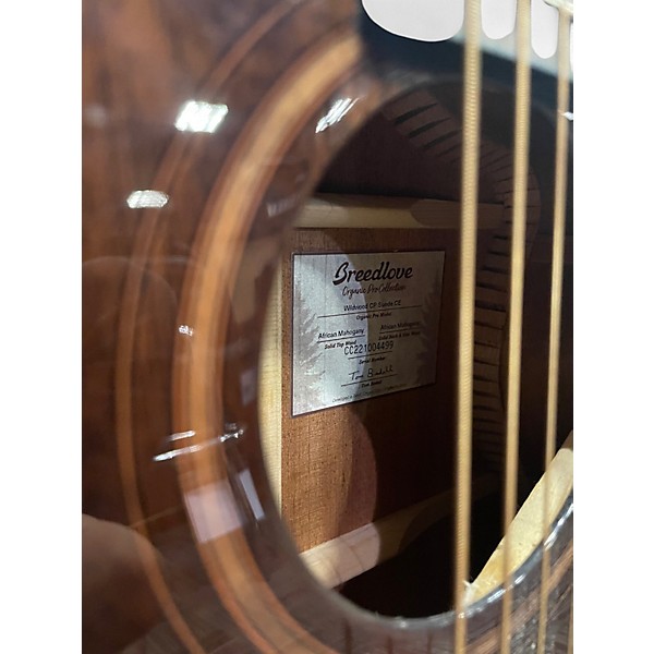 Used Breedlove ORGANIC WILDWOOD PRO CE Mahogany Acoustic Guitar