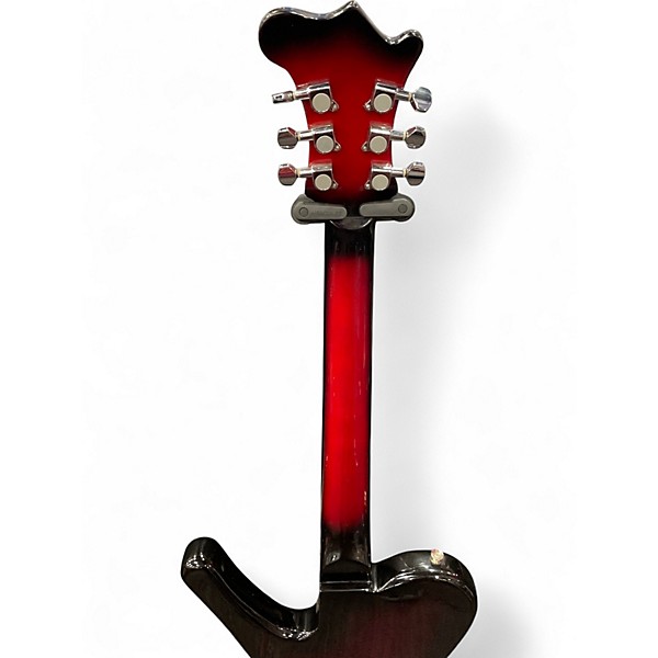 Used Antonio Tsai Offset Spiral Inlay Crimson Red Burst Solid Body Electric Guitar