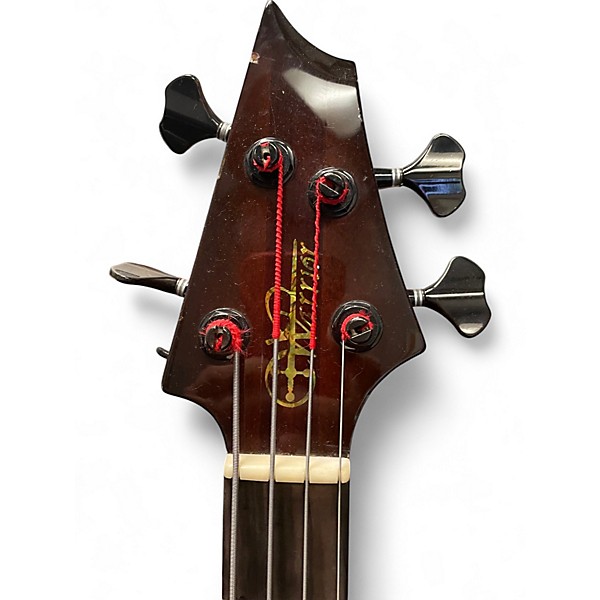 Used Warrior Dran Michael Custom Tiger Eye Electric Bass Guitar