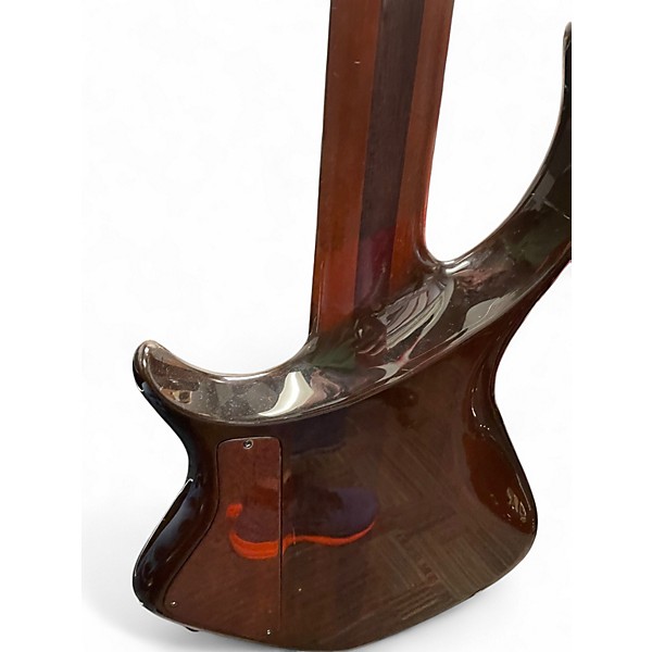 Used Warrior Dran Michael Custom Tiger Eye Electric Bass Guitar