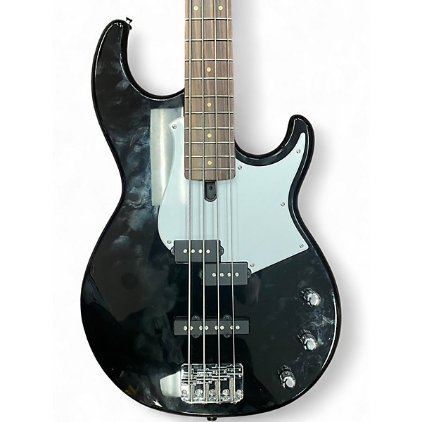 Used Yamaha BROADBASS Black and White Electric Bass Guitar