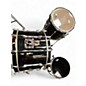 Used Premier 3 Piece resonator shell pack Black Drum Kit thumbnail