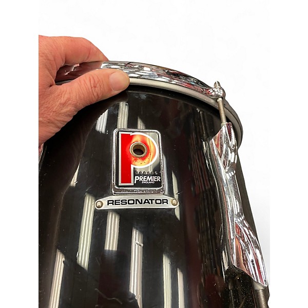 Used Premier 3 Piece resonator shell pack Black Drum Kit