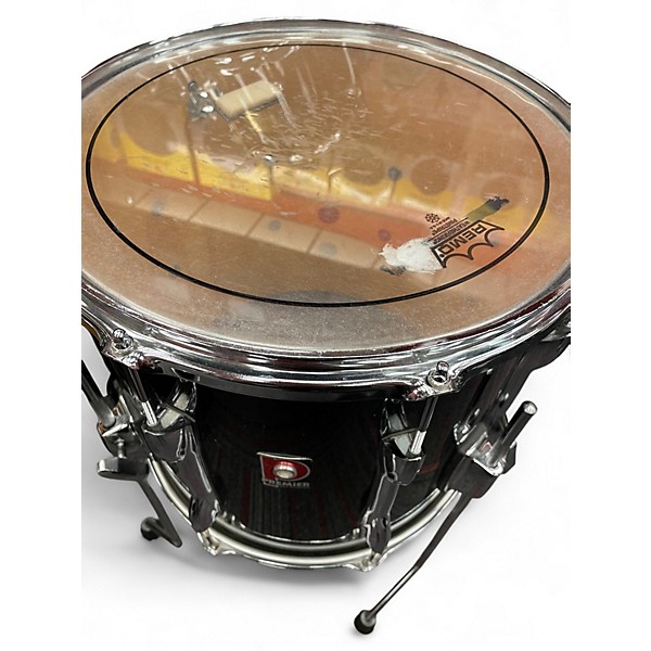 Used Premier 3 Piece resonator shell pack Black Drum Kit