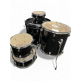 Used Ludwig 5 Piece back beat Black Drum Kit
