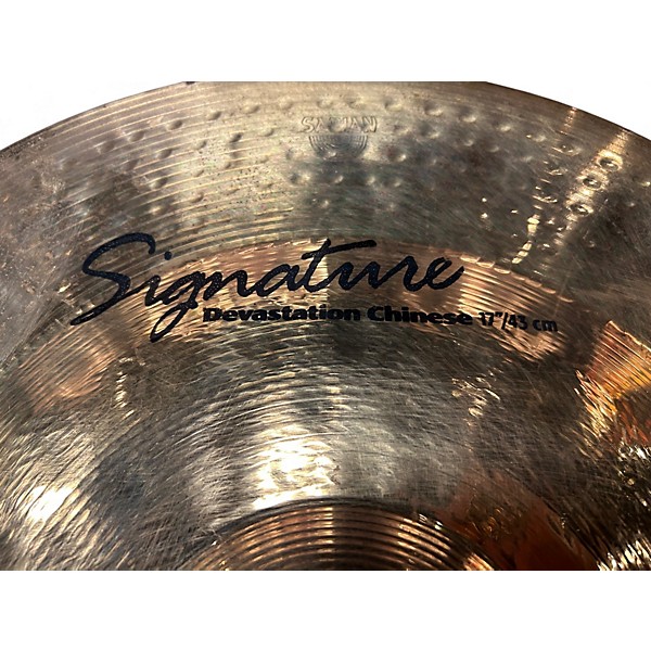 Used SABIAN 17in Carmine Appice Signature Devastation Chinese Cymbal