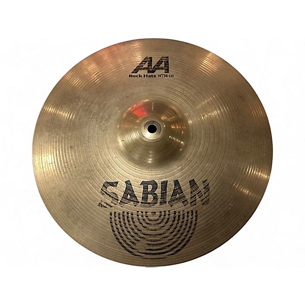 Used SABIAN 14in AA Rock Hi Hat Pair Cymbal