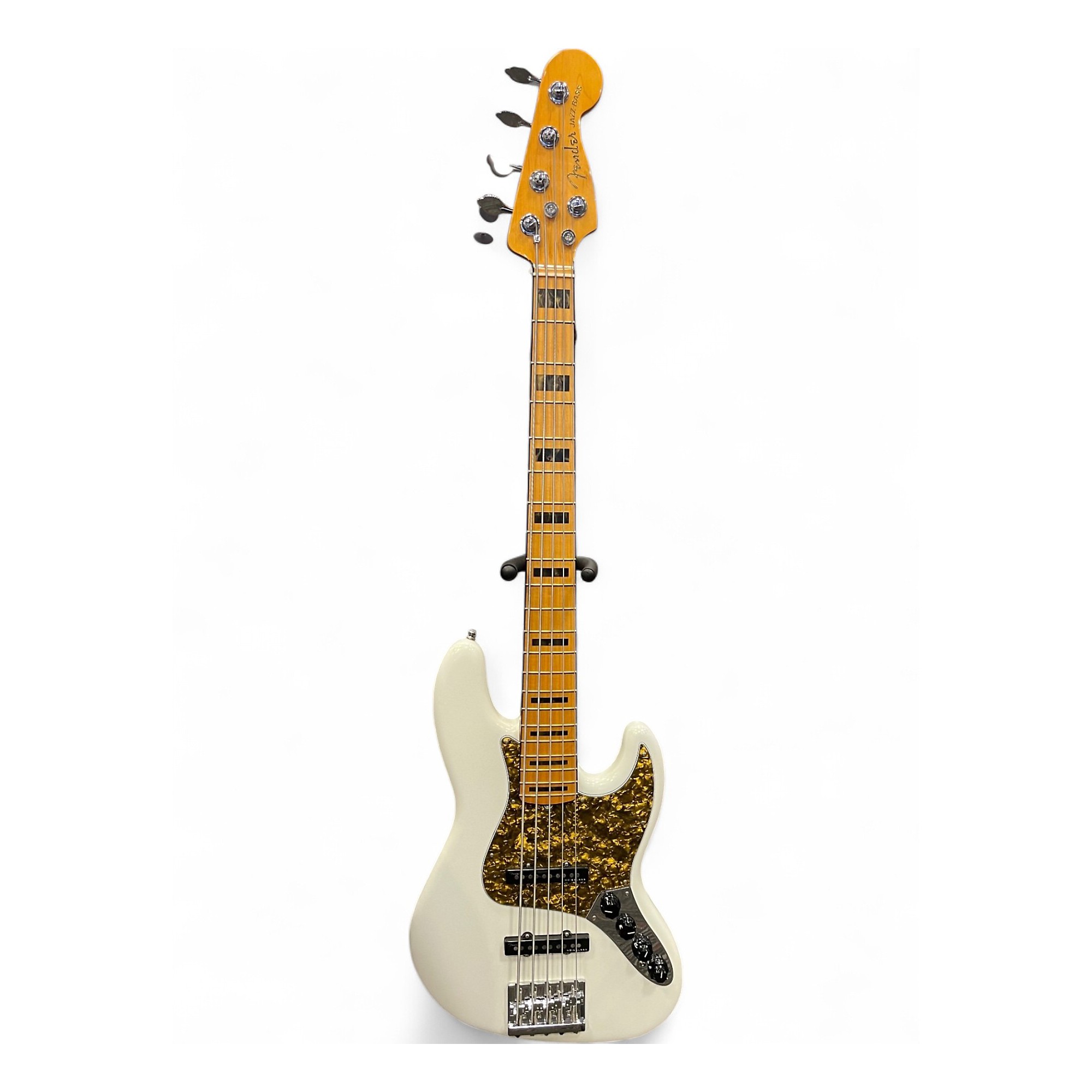 Used Fender American Ultra Jazz Bass V Arctic White Electric