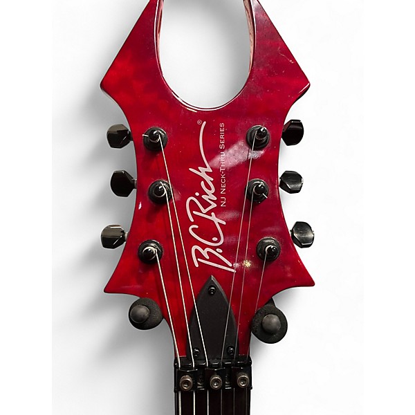 Used B.C. Rich Neck-Thru NJ Beast Red Solid Body Electric Guitar