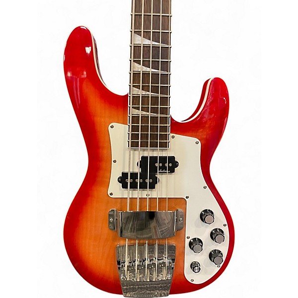 Used Jackson X Series Concert Bass CBXNT DX V  Fireburst Electric Bass Guitar