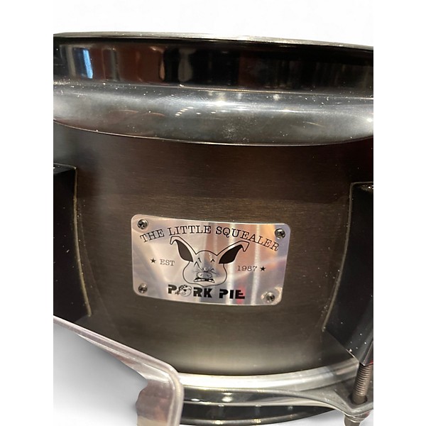 Used Pork Pie 12X4 Little Squealer Snare Black Drum