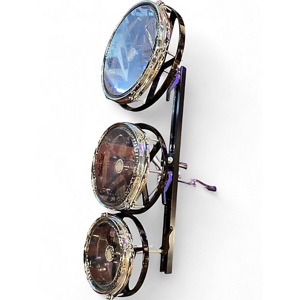 Used Remo Multiple Rototom 6/8/10 Black Roto Toms