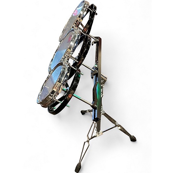 Used Remo Multiple Rototom 6/8/10 Black Roto Toms