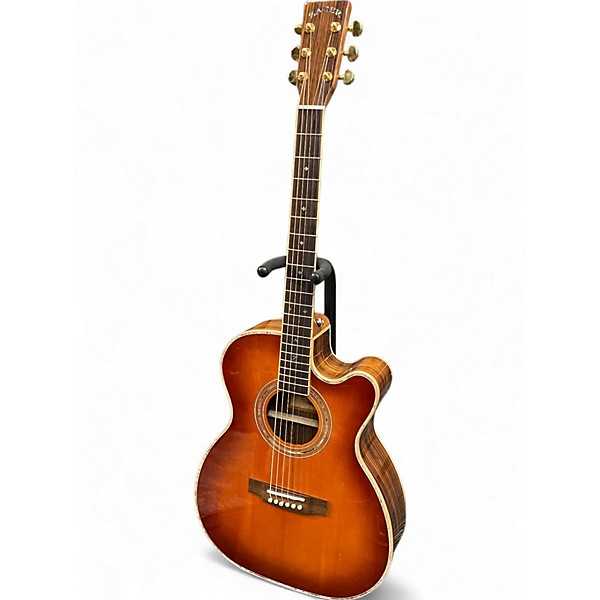 Used Zager ZAD9000MCE Tobacco Sunburst Acoustic Electric Guitar