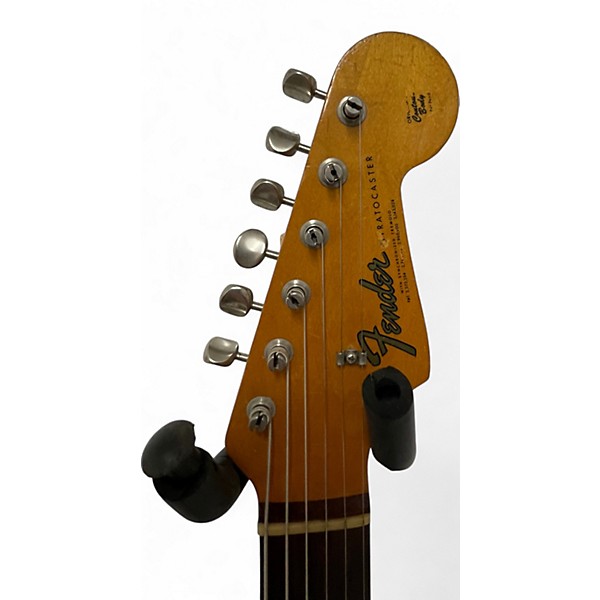 Vintage 1965 Fender STRATOCASTER 3 Color Sunburst Solid Body Electric Guitar