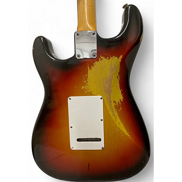 Vintage 1965 Fender STRATOCASTER 3 Color Sunburst Solid Body Electric Guitar