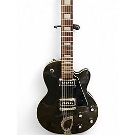 Used DeArmond M75 Metallic Black Solid Body Electric Guitar