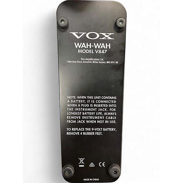 Used VOX V847A Reissue Wah Pedal Effect Pedal