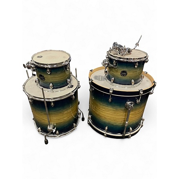 Used Mapex 4 Piece Saturn IV Studioease Cerulean Blue Drum Kit
